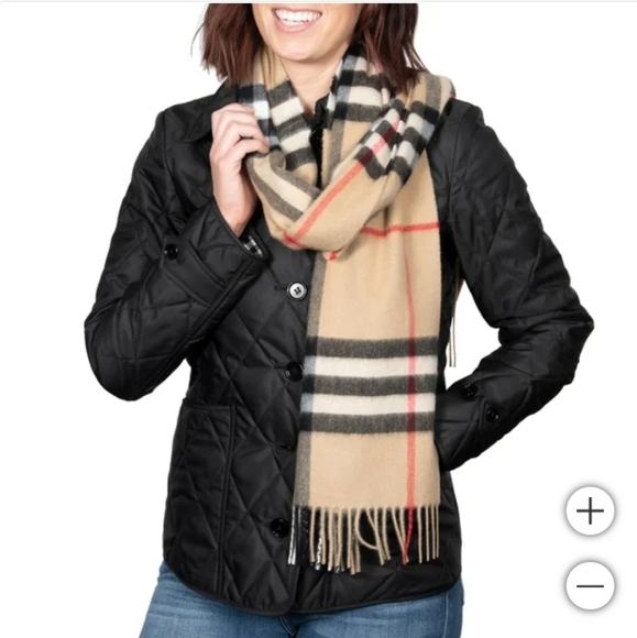 Burberry Check Cashmere Scarf - Picture 1 of 9